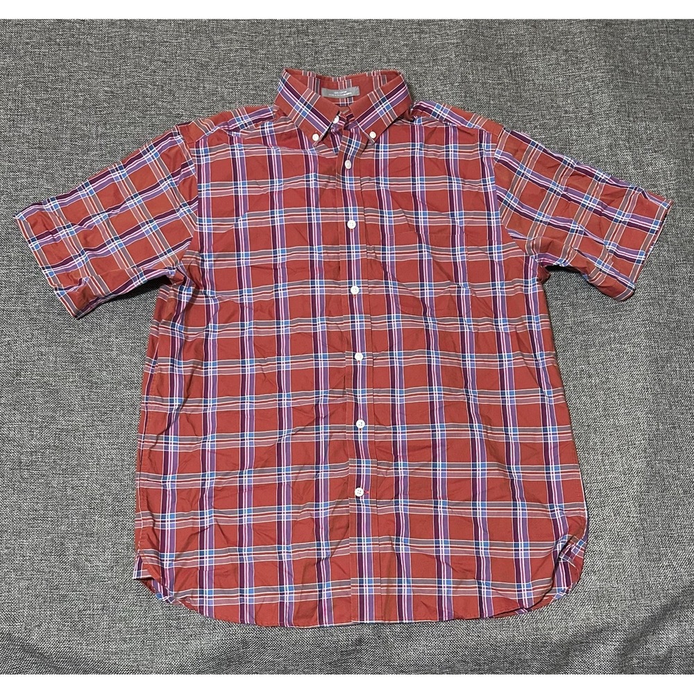 Daniel‎ Cremieux Men's M Plaid Short Sleeve Shirt